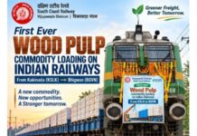 Wood Pulp Moves From Road To Rail With First-Ever Loading At Kakinada