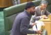 AAP MLA Mehraj Malik Marshalled Out of J-K Assembly