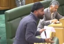AAP MLA Mehraj Malik Marshalled Out of J-K Assembly