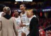 A’ja Wilson gets into heated altercation with fan in contentious Aces-Fever playoff moment: ‘Not for that s–t at all’