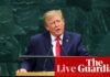 Trump defends actions in Iran and Venezuela in UN General Assembly address amid rising tensions with allies – live