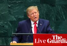Trump defends actions in Iran and Venezuela in UN General Assembly address amid rising tensions with allies – live
