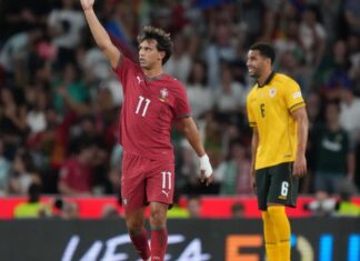 WATCH: Joao Felix long-range strike opens scoring for Portugal against Norway