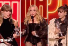 Watch: Madonna and Taylor Swift win big at the MTV VMAs