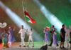 Iran’s delegation marches at Nagoya Asian Games opening ceremony