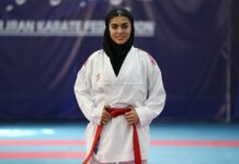 Iranian woman Saeidabadi bags silver in Nagoya