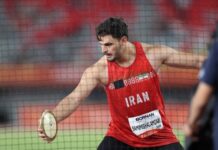 Iranian discus thrower Samimi wins bronze at 2026 Asian Games