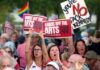 Thousands protest closure of the Kennedy Center amid fears Trump is set to demolish the institution