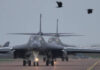 UK police arrest five men amid bomb alert outside US air base