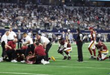 Commanders players furious over Jayden Daniels injury accusations after virals clips