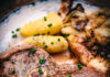 Lamb Steaks with Buttery Cabbage (lammelår i skiver med stekt kål)