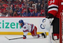Adam Sykora exits Rangers preseason game early with lower-body injury