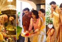 Photos: Alia Bhatt Gives a Glimpse Into Her Ganpati Celebrations With Ranbir Kapoor Raha and More