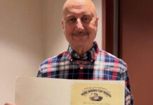 Anupam Kher Receives Honour From The State of Ohio For Completing 40 Years in Indian Cinema