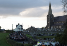 Compromise urged as protesters block contentious Orange Order march