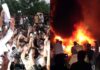LPU Protest Escalates In Phagwara: Students Block NH-44, Set Police Vehicle On Fire, Stone-Pelt | VIDEO