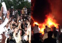 LPU Protest Escalates In Phagwara: Students Block NH-44, Set Police Vehicle On Fire, Stone-Pelt | VIDEO