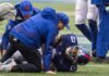 Brian Burns feared to have suffered torn ACL in yet another massive Giants crusher