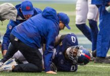 Brian Burns feared to have suffered torn ACL in yet another massive Giants crusher