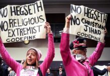 Leftist protester disrupts ‘climate week’ event by ranting against US military