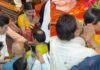 Photos: Govinda Visits Lalbaugcha Raja With Komal Rani Swarnkar
