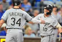 Meidroth, Grichuk hit 3-run shots, White Sox beat Royals 14-11 to remain a game back in AL Central