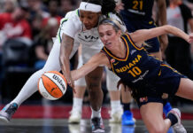 Caitlin Clark and Kelsey Mitchell help Fever keep home-court hope alive with 96-77 win over Lynx