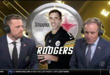 Jim Nantz had a vulgar slip of the tongue on Steelers-Pats call
