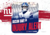 New York Giants QB Jaxson Dart leaves Rams game with injury