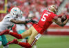 49ers wide receivers Demarcus Robinson, Mike Evans exit early with apparent injuries