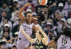 Valkyries’ record-breaking offense fuels rout of Wings for franchise’s first playoff win