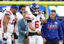 Jaxson Dart injury: Everything we know as Giants’ QB leaves game vs. Rams