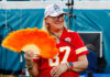 Caitlin Clark shows love to Donna Kelce before Indiana Fever game