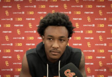 USC suspends LB Desman Stephens II for hit on Oregon QB Dante Moore