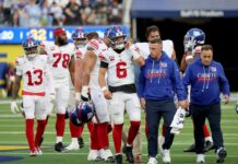Giants appear to avoid the worst with Jaxson Dart injury: ‘Going to be OK’