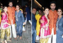 Ranbir Kapoor Alia Bhatt and Neetu Kapoorâs Ganpati Visarjan Pictures Are All Things Festive
