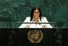 Venezuela’s Delcy Rodriguez promises elections at UN, gives no date