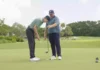 The simple putting setup test will perfect your aim line