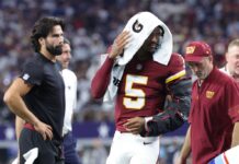 Commanders searching for answers after crushing Jayden Daniels injury update