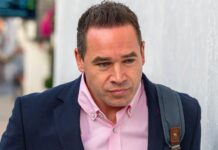 Kieran Hayler arrives in court accused of raping a 13-year-old girl