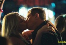Emily Atack and Mathew Horne passionately kiss in star-studded Christmas ad