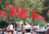 SP Press Conference Disrupted After Supporters Clash In Gorakhpur