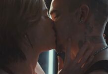 Romeo Beckham kisses male co-star in movie acting debut