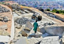 Rd-cum-ramp Being Laid for Moula Ali
