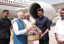 Modi Reaches Chennai to Launch Projects Worth Rs 13,000 Crore