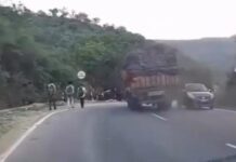 Tirupati: Lorry Plunges Into 20-Foot Gorge Near Bhakarapet Ghat Road