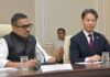 Sanjay Jaju Meets Delegates from Hiroshima at Secretariat