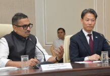 Sanjay Jaju Meets Delegates from Hiroshima at Secretariat