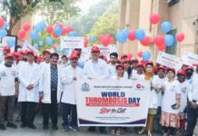 NIMS Organises Walkathon to Mark World Thrombosis Day