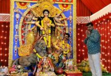 From Ganga Mud to Natural Colours: Eco-Friendly Durga Maa in Bhadradri Kothagudem